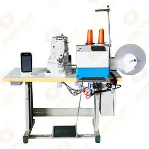 Auto Feeding Magic Sticker Sewing Machine for Textile Various Patterns Offering Fabric Sewing Machine - Qingdao QC Machinery Co.,LTD - China