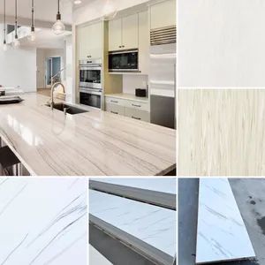OEM Factory Made Countertop Worktops Guangdong Artificial Stone Big Slab Artificial Stone White/Calacatta/Volakas/Onyx Kitchen Countertop Quartz Countertops - Shenzhen Eshine Technology Co., Ltd - China