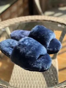 Fashion Colorful Genuine Sheepskin Fur Slippers for Ladies Indoor - Zhengzhou Zhuowen Import and Export Trading Co., Ltd. - China