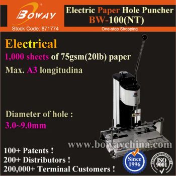 One Single 1 Bore Electrical A3 A4 Size Photobook Photo Book Sheets Decorative Paper Punch - Hangzhou Fuyang Huibo Hansway (BOWAY) Trading Co., Ltd. - China