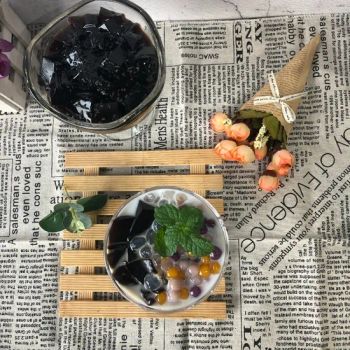 Black Grass Jelly Pudding in Cans, Naturally Crafted with No Added Sugars. - ZHANGZHOU SUNSHINE FOODS CO., LTD - China