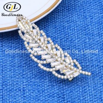 Crystal Rhinestone Leaves Duck Bill Clips Hair Pins Fashion Hair Accessories - Longyuan (Guangzhou) Industrial Development Co., Ltd. - China