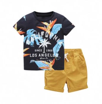 Wholesale Casual Cotton T-Shirts and Shorts Clothing Sets for Children - Quanzhou Fengteng Garments Co., Ltd. - China