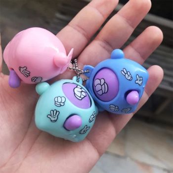 Mini Round Egg Keychain Pendant Rock Paper Scissors Random Play Gift Toy Funny Props Game Finger-Guessing Game Key Chain - Shantou Tombo Toys Co., Ltd. - China