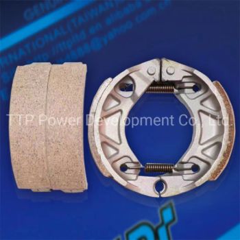 Zy125 Asbestos Non Asbestos Motorcycle Parts Motorcycle Rear Brake Shoe - TTP Power Development Co., Ltd. - China