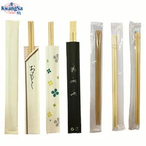 Eco Friendly Disposable Bamboo Chopsticks in Paper Sleeve Kitchen Ware Dinner Set Sushi Set - Zhongshan Kwangna Import & Export Co., Ltd. - China