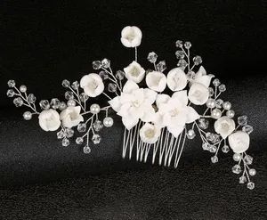 Bridal Wedding Clay Hair Comb Hair Accessories. Bridal Vintage Crystal Hair Comb Headpiece. Fashion Hair Accessories - Yiwu Ba Yuan Jewelry Co., Ltd. - China