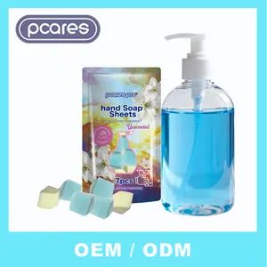 Natural Foaming Soap Tablets Multi-Purpose Eco-Friendly Solid Soap Sheets Biodegradable for Hand Washing - Shanghai Pcares Cosmetic Co. Ltd - China