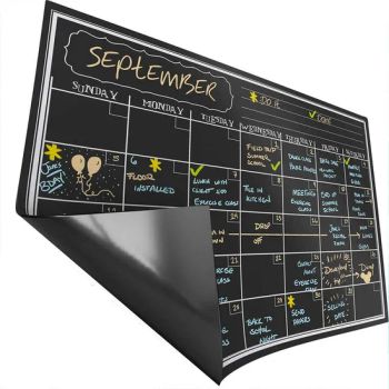 Monthly Magnetic Calendar Dry Erase Black Board for for Kitchen Fridge - Ningbo Brt Imp. &Exp. Co., Ltd. - China