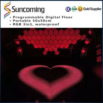 Portable LED Digital Dance Flooring Tiles for Disco Party Decoration Lighting - Sunfrom Pro Lighting Equipment Co., Ltd. - China
