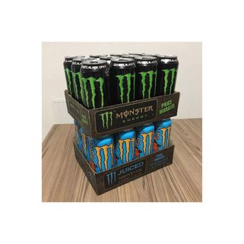 Monster Energy drink with caffeine taurine and vitamins for mental alertness Monster Energy beverage for athletes gamers and active lifestyle users Monster Energy drink with bold flavor and long lasting energy effect Monster Energy canned drink for quick refreshment and stamina boost - SATTER FOOD AND BEVERAGE - Netherlands