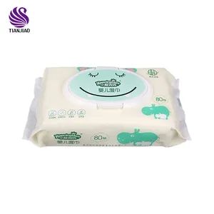 PE Bag Packed 20/50/80 Pieces Baby Wet Wipes - Quanzhou Tianjiao Lady & Baby's Hygiene Supply Co., Ltd. - China