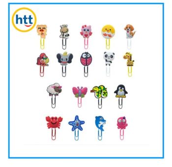 Custom Kids Gifts Toys Stationery Metal Bookmark 3D Cartoon Soft PVC Paper Clips - DONGGUAN HUI TAI TONG TECHNOLOGY CO., LIMITED - China