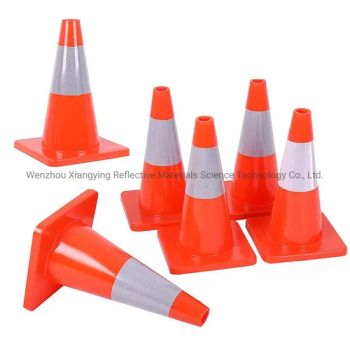 18'' Flexible Reflective Safety Equipment PVC Road Safety Traffic Cone - Wenzhou Xiangying Reflective Materials Science Technology Co., Ltd. - China