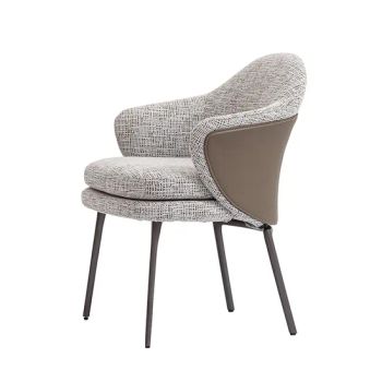 Chinese Design Fiberglass Frame Relaxing Cotton Accent Chairs Leisure Sofa Chair Cotton Linen Fabric Sofa Chair for Living Room - Guangdong Hongye Furniture Group Co., Ltd - China