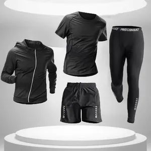 Fitness Sportswear Set/Men's Shapewear/Spring and Autumn/Winter Bodysuits/Sportswear - Yibin Haixun Machinery Technology Co., Ltd. - China