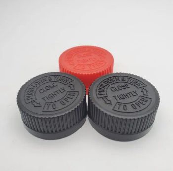 Custom Size Plastic Child Resistant CRC Medical Bottle Caps - QUANZHOU VEKEDUO SUPPLY CHAIN MANAGEMENT CO.,LTD - China