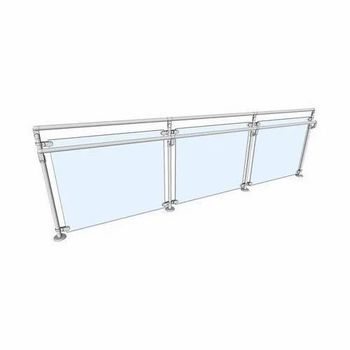 Tempered Glass Railing Finish Perfect Quality Optimum Position Balcony Service Life - Afifa Glass And Aluminium Works - India