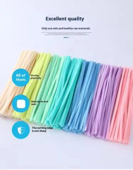 Multi-Color Chenille Stems Bulk DIY Classroom Stem Kits for Preschool Art & Party Decor Bag Clips - Qingdao Chenghaoda Science and Technology Co., Ltd. - China