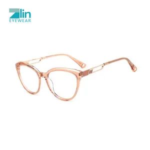 Stylish Multi-Color Female Optical Eyeglass Frames Montura De Gafas for Wholesale - Wenzhou Zlin Eyewear Co., Ltd - China