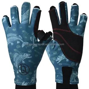 Lightweight Upf50+ Fishing Sports Gloves High Quality Men Women Fishing Rowing Kayaking Gloves Factory - Guangzhou Sanliansan Sports Goods Co., Ltd. - China