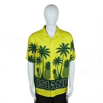 Custom Summer Hawaii Tshirts Camisa Aloha Beach Mens Tropical Casual Shirts Beachwear for Wholesale - Cixi Juxiu Clothing Co., Ltd - China