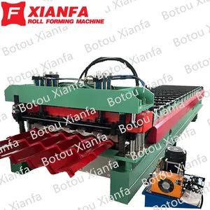 Glazed Cold Roll Forming Machine Roofing Sheet Machinery Roof Tiles Making Machine Cold Roll Forming Machine - Botou Xianfa Roll Forming Machine Factory - China