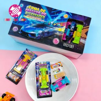 Halal Colorful Kids Car Candies Toy Manufacturer Custom Fruity Tattoo Chewing Bubble Gum Candy Toys - Funnystar Food Co., Ltd - China