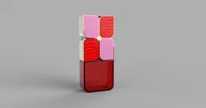 Lady Retangle Perfume Glass Bottle Leather Decoration - Wuxi Box Imp & Exp Co., Ltd. - China