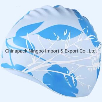 Swim Cap Women, Silicone Swimming Cap for Long Hair with Printed - Chinapack Ningbo Import & Export Co., Ltd. - China