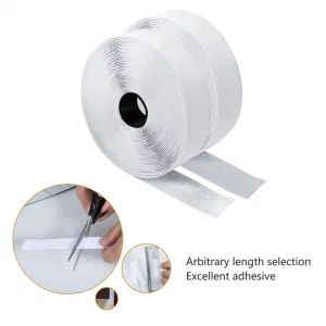Hotmelt Glue Double Sided Hook & Loop of Adhesive Back Glue Stock Stock Origin China Material Nylon Style Fastener Feature Welding - Shenzhen Xingtuo - China
