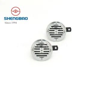 S-046 12V/24V Chrome-Plated Disc-Shaped Electric Auto Horn Voltage 12V Origin China Current 2.8A Material Iron Model NO. - Zhejiang Weitech Co., Ltd. - China