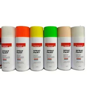 Sanvo 400ml Black Spray Paint High Gloss Acrylic Paint Aerosol Spray Paint - SANVO Fine Chemicals (Guangdong) Technology Limited - China