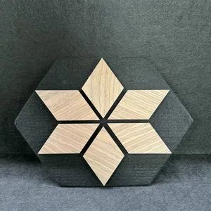 Peel-Stick PVC Film Acoustic Panel Polyester Fiber Easy Install Home Decor - Dongguan Haojia Building Decoration Materials Co., Ltd. - China