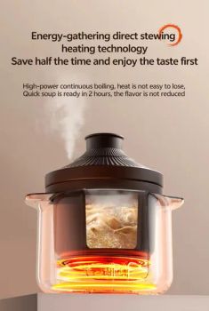 Tj M6 China Factory Kitchen Chicken Duck Fish Pork Beef Mixed Grain Soup Electric Purple Clay Non Stick Stew Pot - Guangdong Tianjun Intelligent Technology Co., Ltd. - China