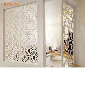 Decorative Laser Cut Aluminum Partition Wall Metal Screens for Interiors Decor Privacy Screen - Guangzhou Ousilong Building Technology Co., Ltd. - China