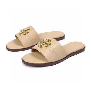 Premium Designer Fashion Lightweight Tb Women's Casual Flat Sandals Slippers - Qianshan Himall Trading Co., Ltd. - China
