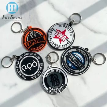 Custom 2D Rubber Keychain Soft Silicone Promotional Keychains with Custom Logo Cute Anime Design Metal Keychains - Wenzhou Guda Technology Co., Ltd. - China