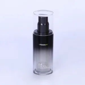 High Quality PMMA Airless Cosmetic Bottle Simple Base Oval Flat Design Makeup Pump Skin Care Eye Cream Essential Creams - Shaoxing Xinglong Packaging Technology Co., Ltd. - China
