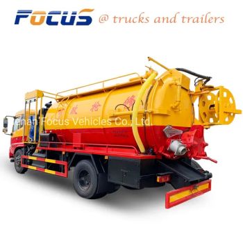 10cbm Sewage Suction Truck for Sewage Suction, Fecal Suction and Pipe Dredging with Vacuum Pump - Henan Focus Vehicles Co., Ltd. - China