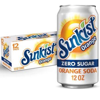 SUNKIST ORANGE ZERO SUGAR CN, 12OZ/12PKX2 - A&A FOOD DISTRIBUTORS - United States