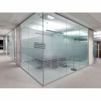 12 mm Jagadhambha Alluminum Works Glass Partition Design Simple Glass Finish Clear Glass Thickness 12 mm Usage/Application Office - Jagadhambha Alluminum Works - India