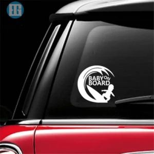 Baby on Board Cool Rear Reflective Sunglasses Child Car Stickers Warning Decals Black Baby Car Sticker - Ningbo Yinzhou Guda Imp. & Exp. Co., Ltd. - China