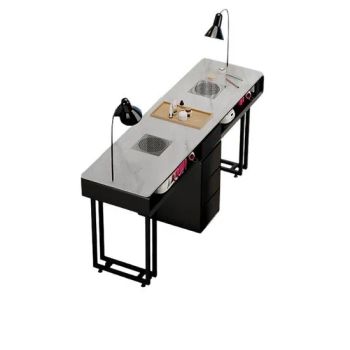 Light Luxury Exclusive Beauty Salon Professional Manicure Table Nail Technician Nail Tables - Henan Eminent Medical Devices Co., Ltd. - China