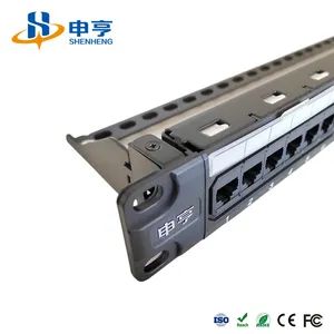 1u CAT6 24 Port Net Work Patch Panel Mount Keystone Network Data Patch Panel - Qingdao Shenheng Network Technology Co., Ltd. - China
