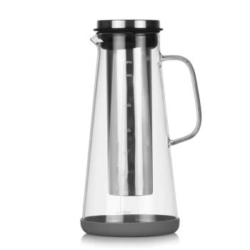 Premium Cold Brew Coffee Maker Airtight Iced Tea Pitcher with Spout Stainless Steel Filter - Hejian Shinelong Glass Products Co., Ltd - China