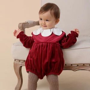 Children′ S Clothing Retro Long Sleeved Climbing Clothing Lace Hat Romper Baby Autumn and Winter Jumpsuit - Guangzhou Jingsheng Garment Co., Ltd. - China