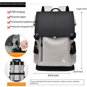 Men's Waterproof Durable Oxford Laptop College Student Backpack - Hefei Terra Edge Outdoor Products Co., Ltd. - China