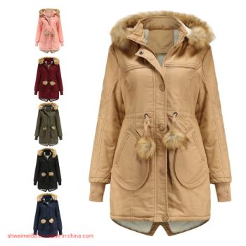 Women's Fashion Down Jacket Hooded Puffer Jacket for Winter Long Coat Warm Lady Coat Outerwear Winter Coat Attire Outdoor Jackets - Hangzhou Weimei Garments Co., Ltd. - China
