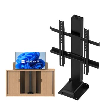 Professional LCD TV Thick Sturdy Steel Floor-Standing Customizable TV Lift Bracket Furniture - Hangzhou Contuo Smart Home Technology Co., Ltd. - China